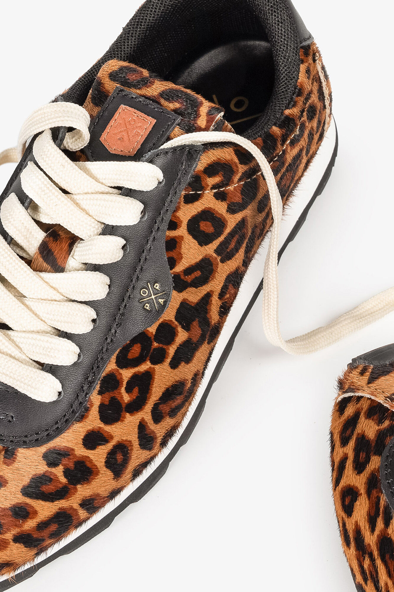 Popa Kira Leopard Women's Sports Shoe Black