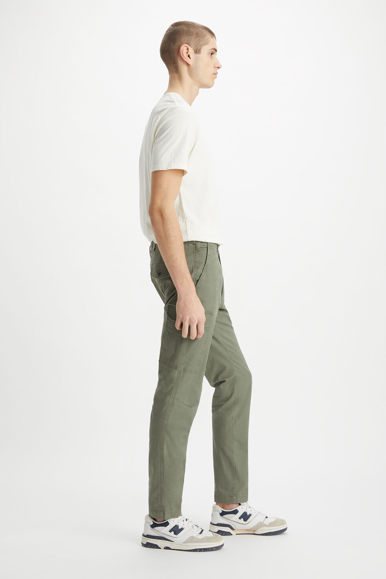 Dockers Pantal&oacute;n Cargo Slim Tapered Fit para hombre Kaki