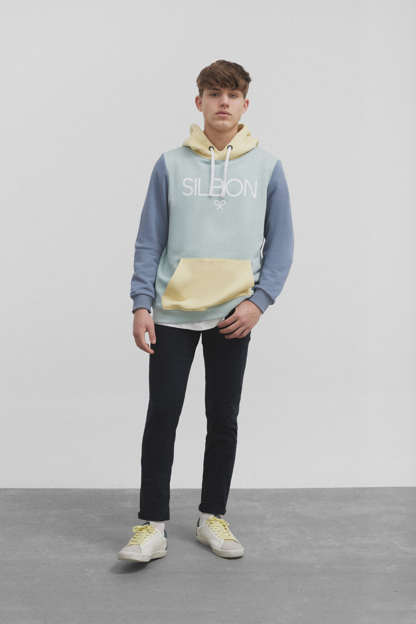 Silbon Sudadera capucha Amarillo