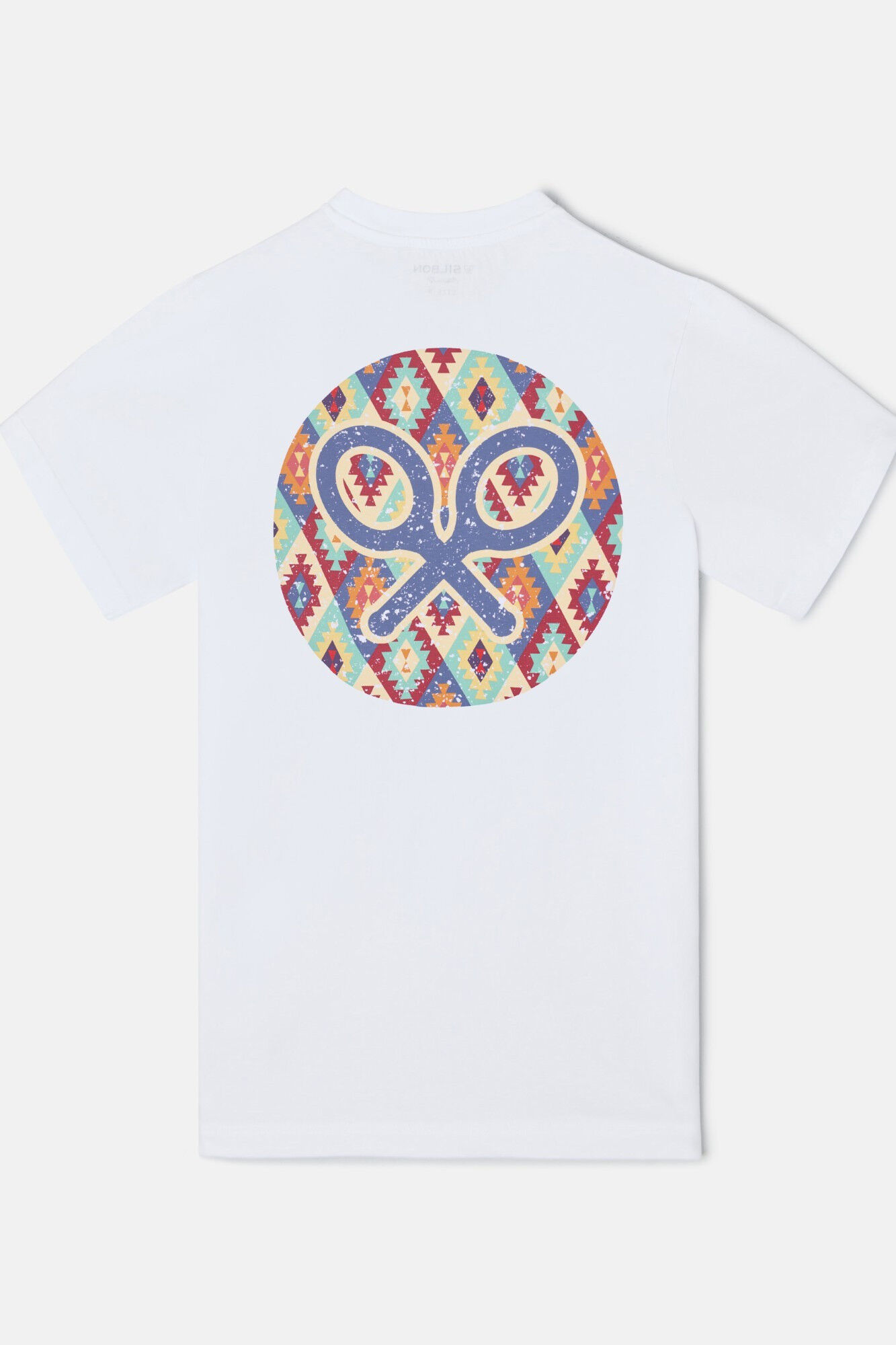 Silbon T-shirt c&iacute;rculo &eacute;tnico Branco