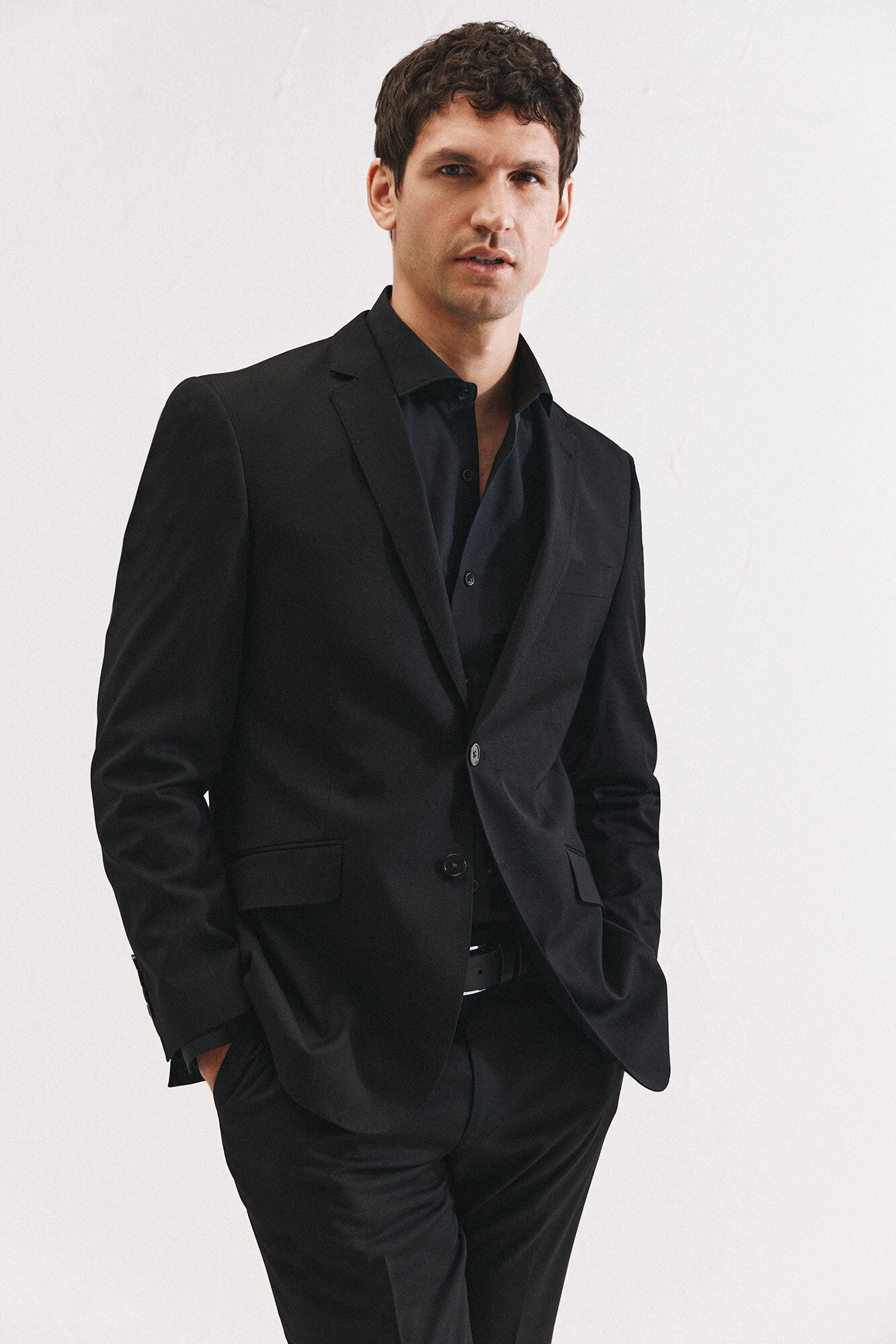 Cortefiel S&eacute;rie americana XXI preta Preto