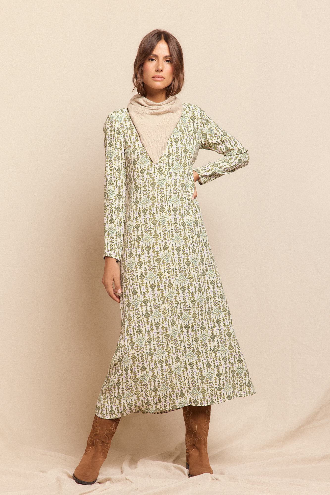 Slowlove Vestido largo estampado