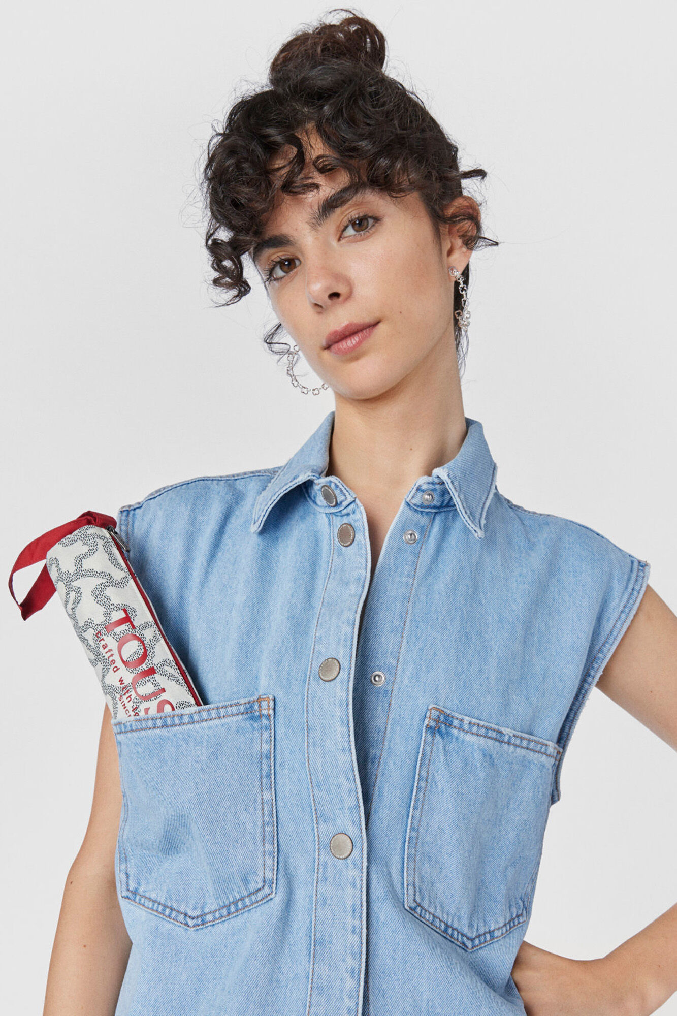 Tous Kaos Icon beige folding umbrella Nude