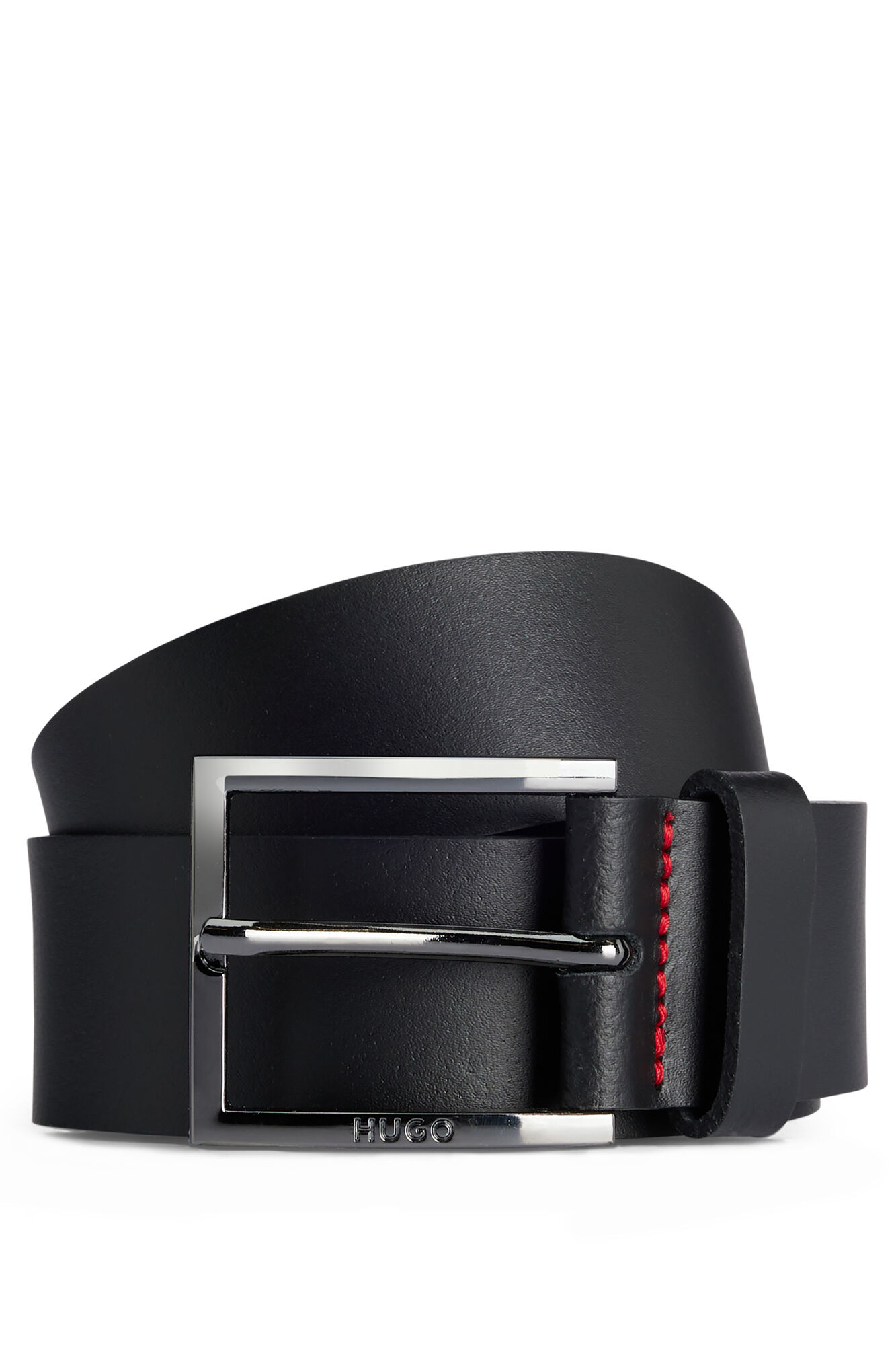 HUGO Cinto pele Preto