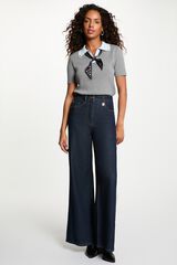 Morgan Polo de gola top Cinzento