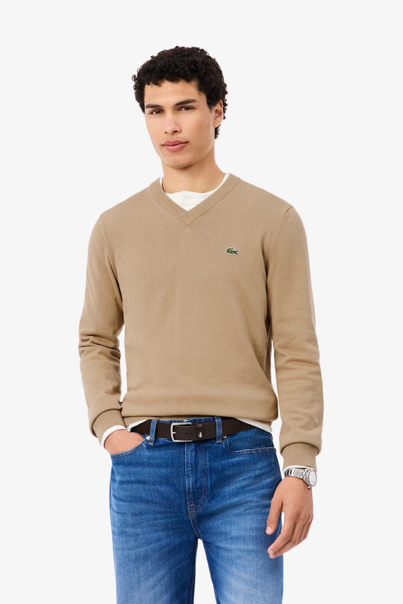Lacoste Camisola gola em bico