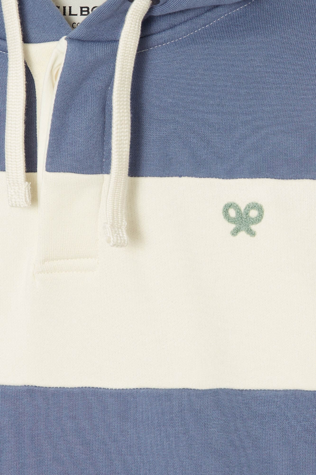 Silbon Sudadera capucha rayas anchas Azul