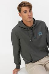 elPulpo Sweatshirt capuz com bordado Sealovers Cinzento