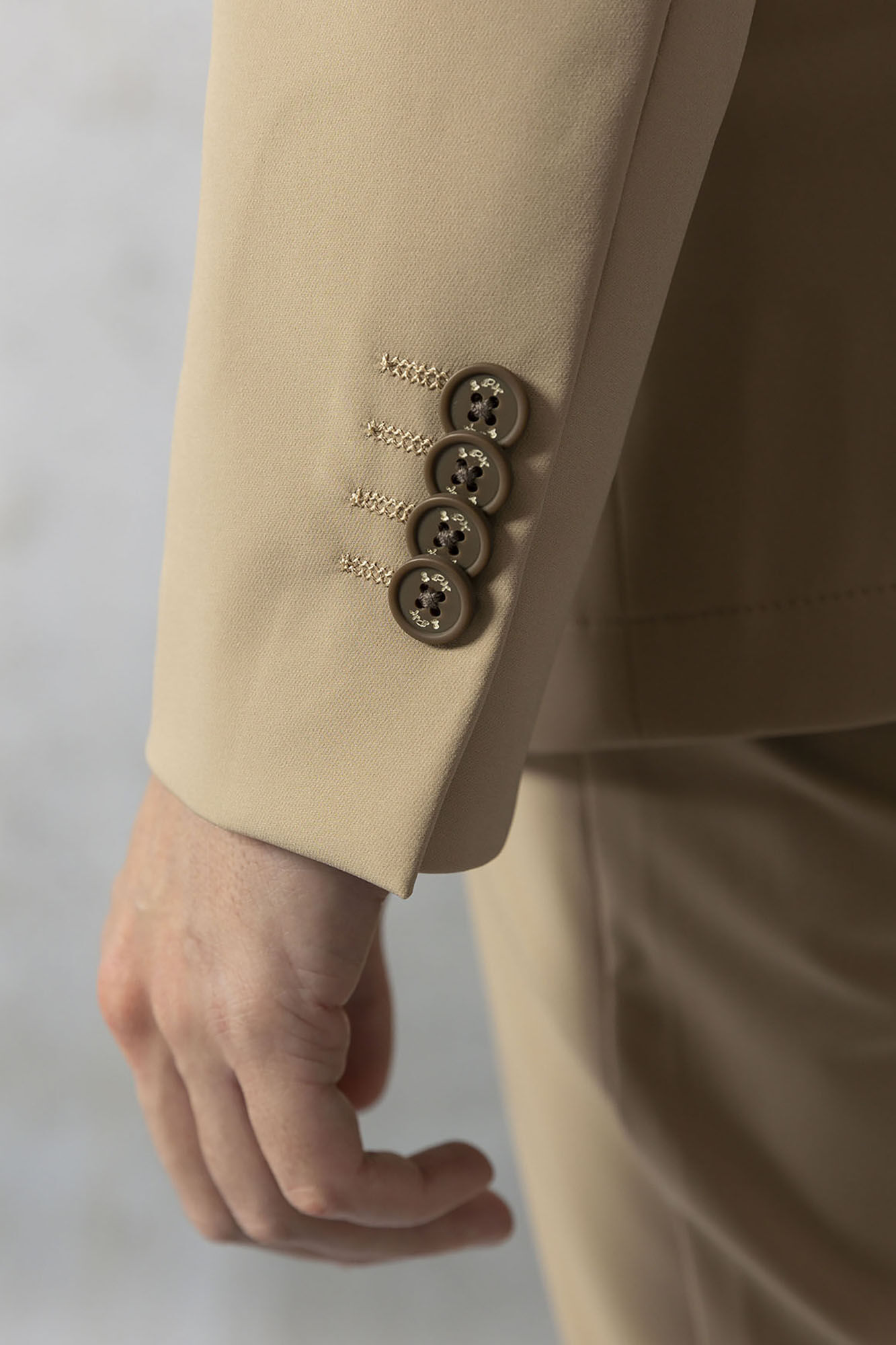 elPulpo Ultralight classic taupe blazer Nude