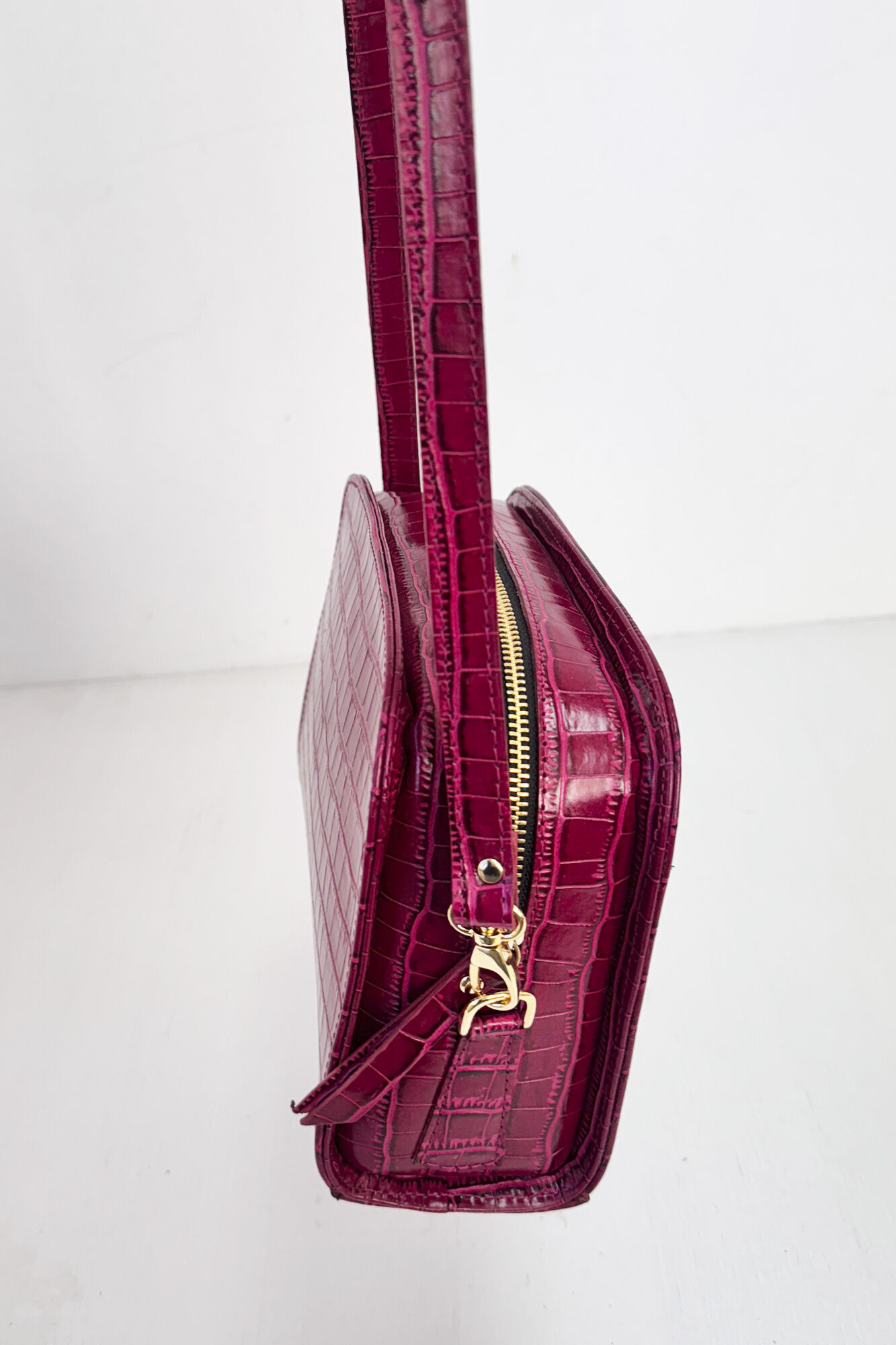 The Code Bolsa Cassandra em pele framboesa Granada