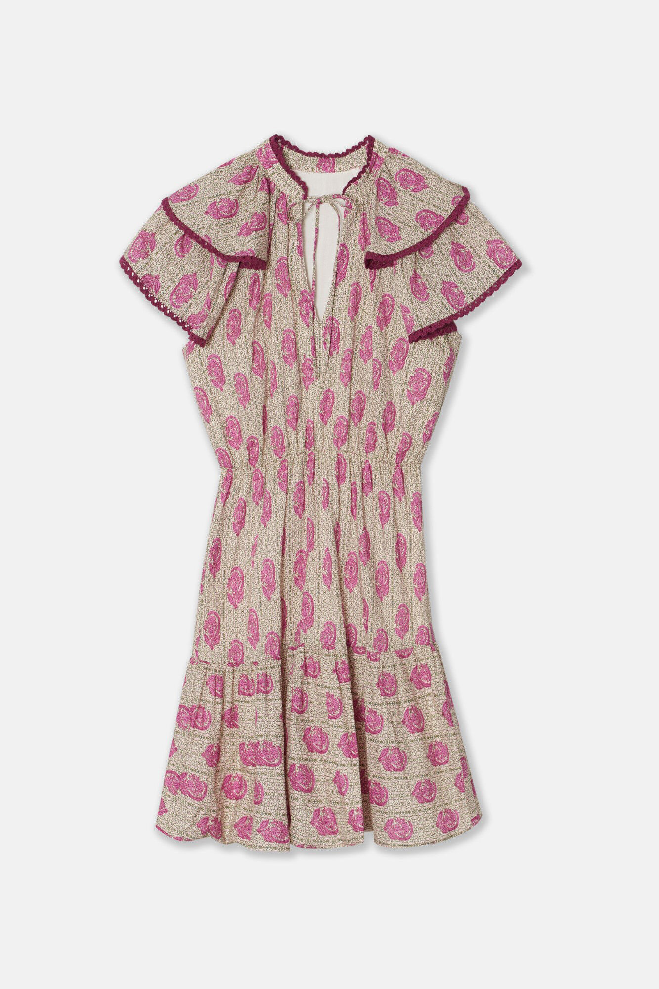 Silbon Vestido mini com estampado &agrave;s flores  Roxo