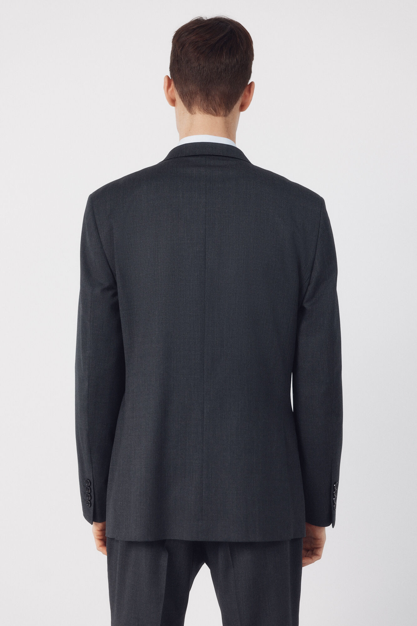 Cortefiel Plain Coolmax blazer Dark grey