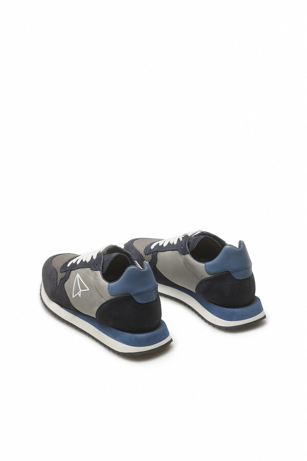 Cortefiel Zapato sneaker ligero combinado Azul marino