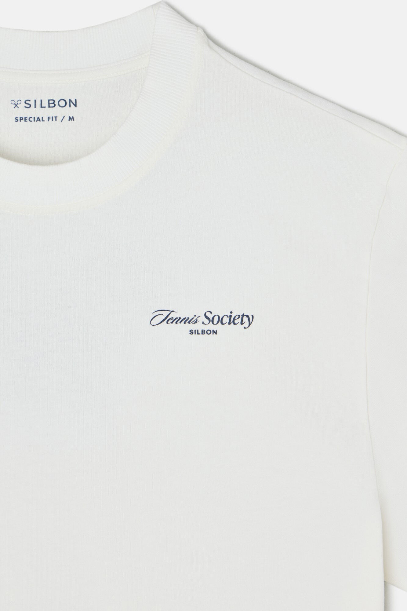 Silbon T-shirt especial para sociedade de t&ecirc;nis Ecru