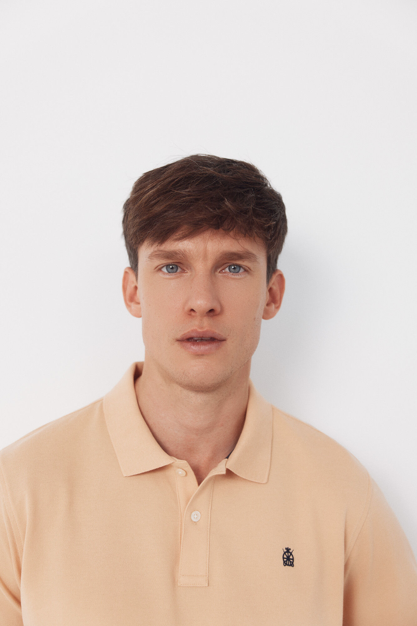 Cortefiel Piqu&eacute; basic polo shirt Nude