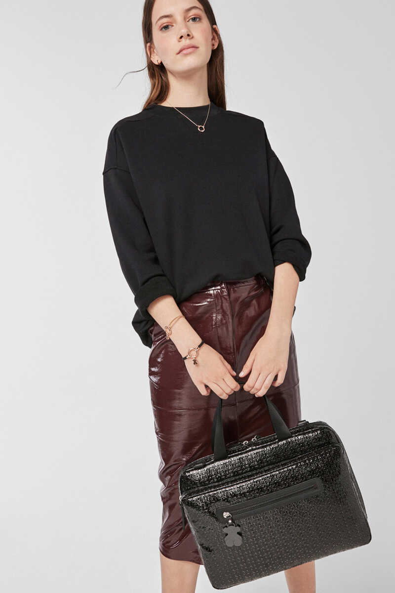 Black Lindsay briefcase | Women\'s accessories | Pedro del Hierro