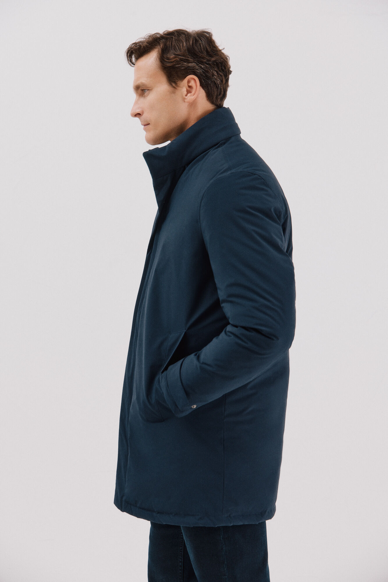 Cortefiel Technical parka with removable lining Navy