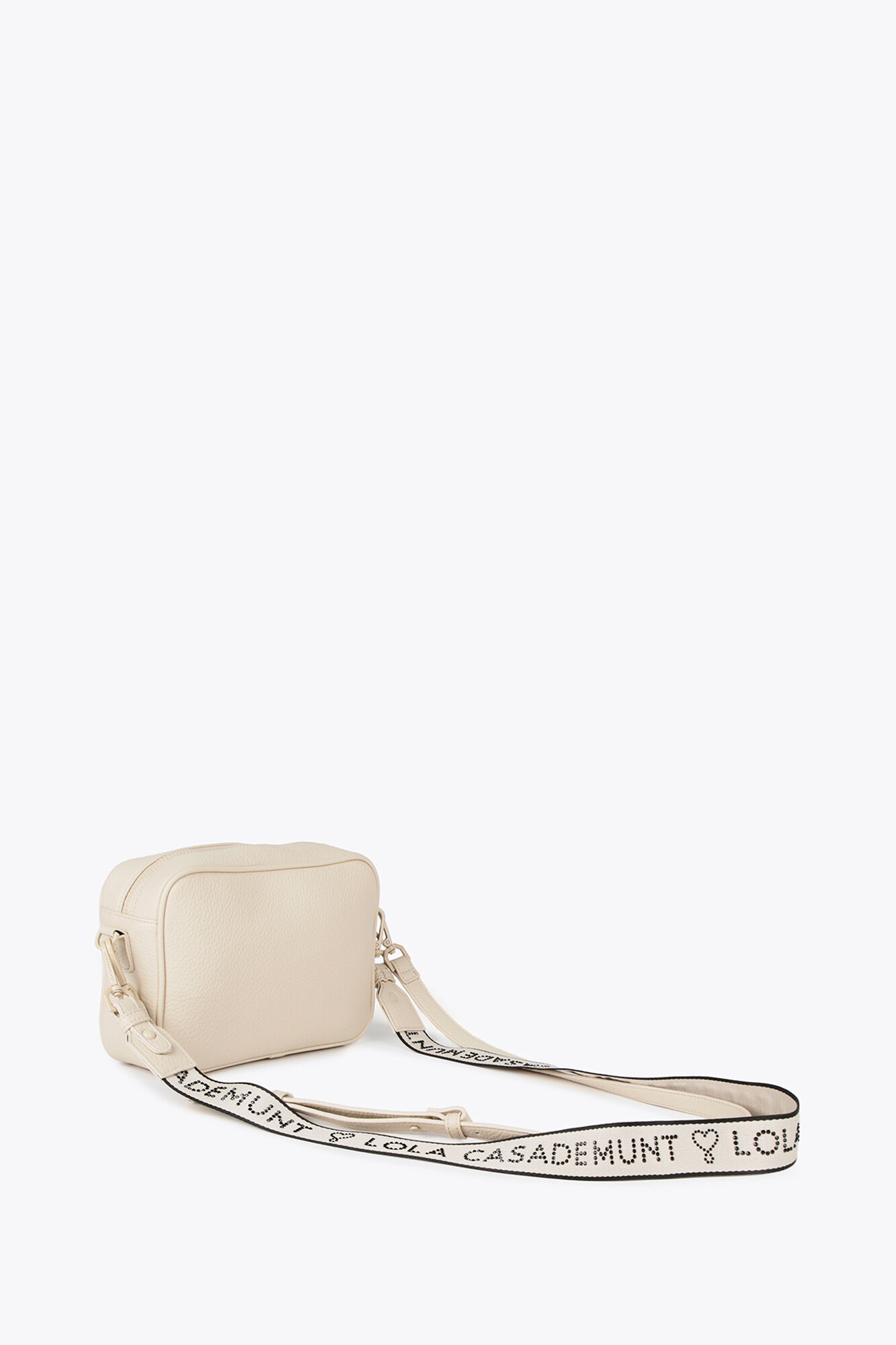 Lola Casademunt Monogrammed Crossbody Bag Ivory