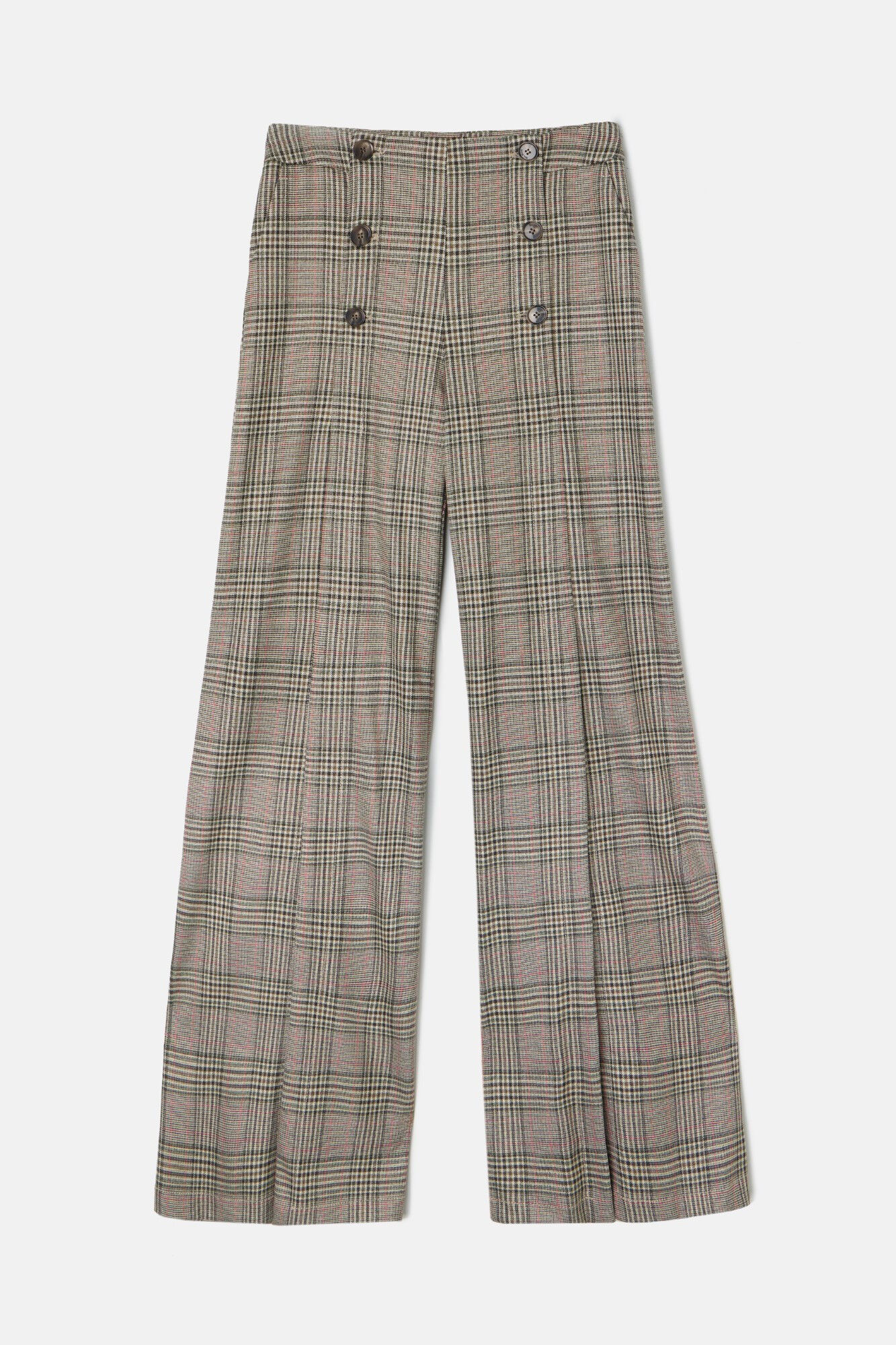 Silbon Cal&ccedil;a palazzo xadrez Preto