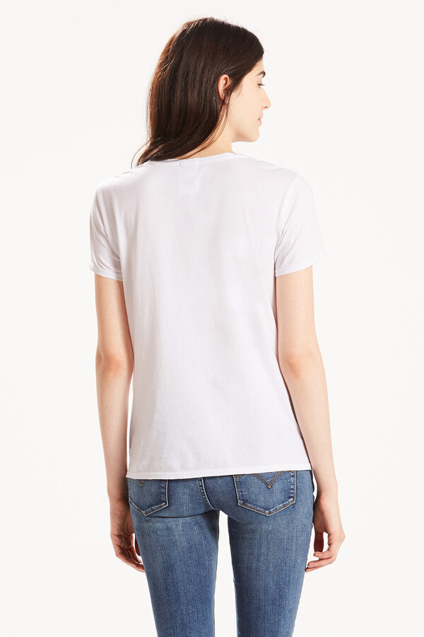 Cortefiel T-shirt Levi's® manga curta com logo Branco