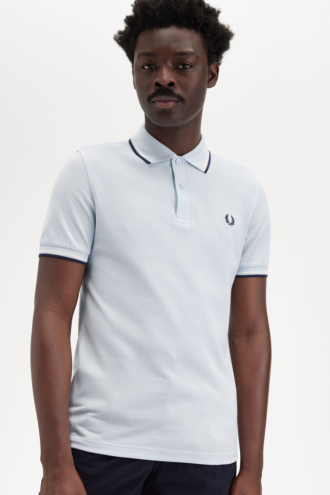 Fred Perry Polo con ribete con dos franjas