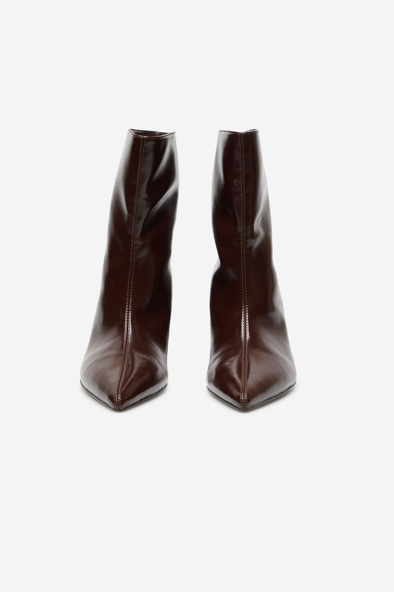 Cortefiel Kitten heel bootie Maroon