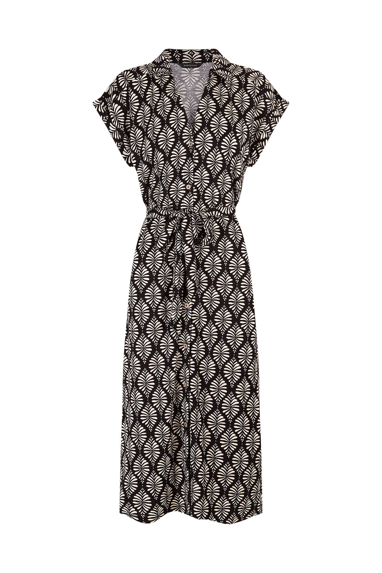 Cortefiel Shirt dress Printed grey