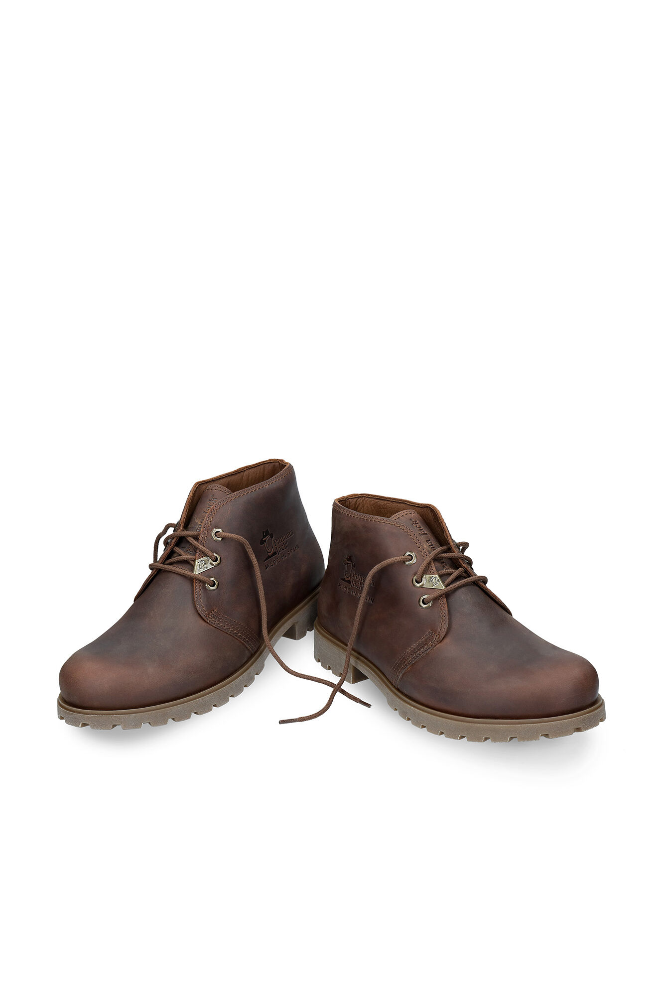 Panama Jack Botim de homem em pele napa Castanho