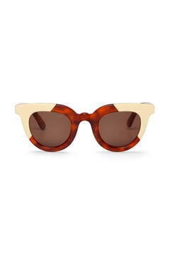 Cortefiel Cream/Leo Tortoise Hayes sunglasses Multicolour