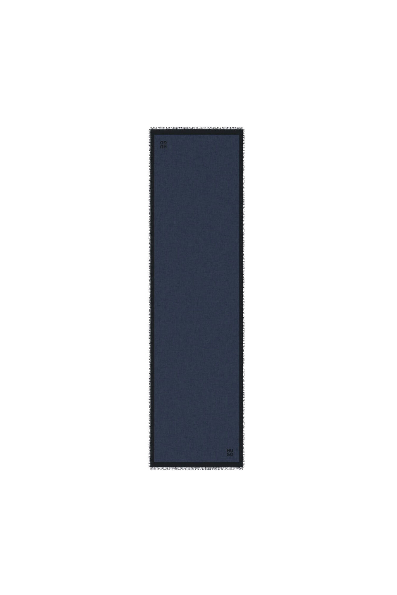 HUGO Logo scarf Navy