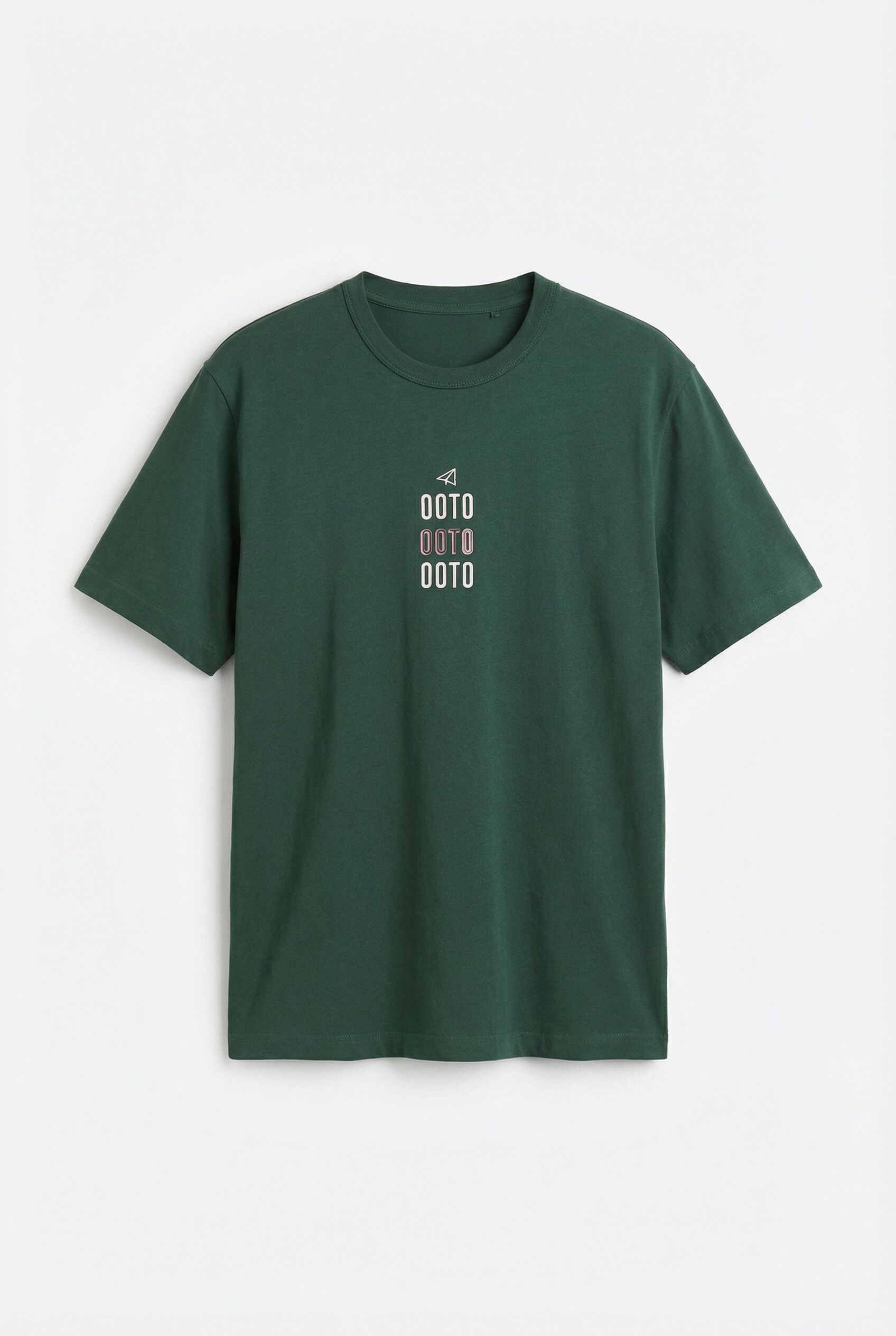 OOTO Washed T-shirt with logo Green