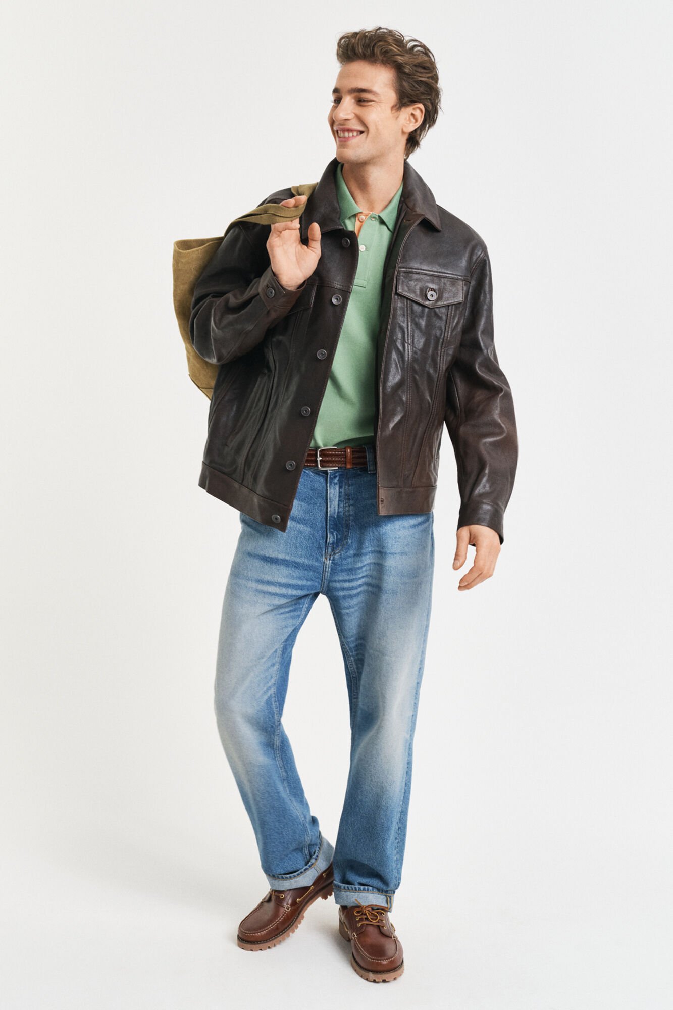 Gant Polo piqu&eacute; contrastante Verde