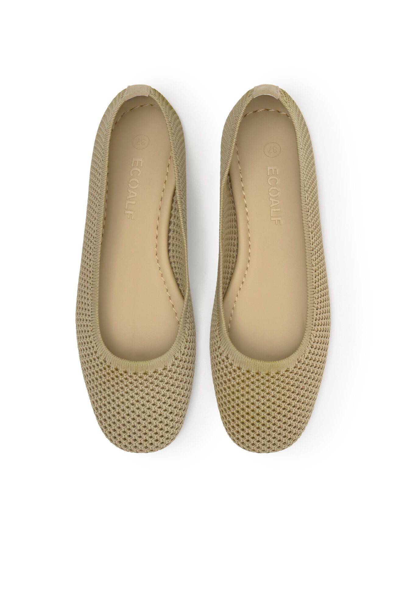 Ecoalf Adelaide ballet flats Beige