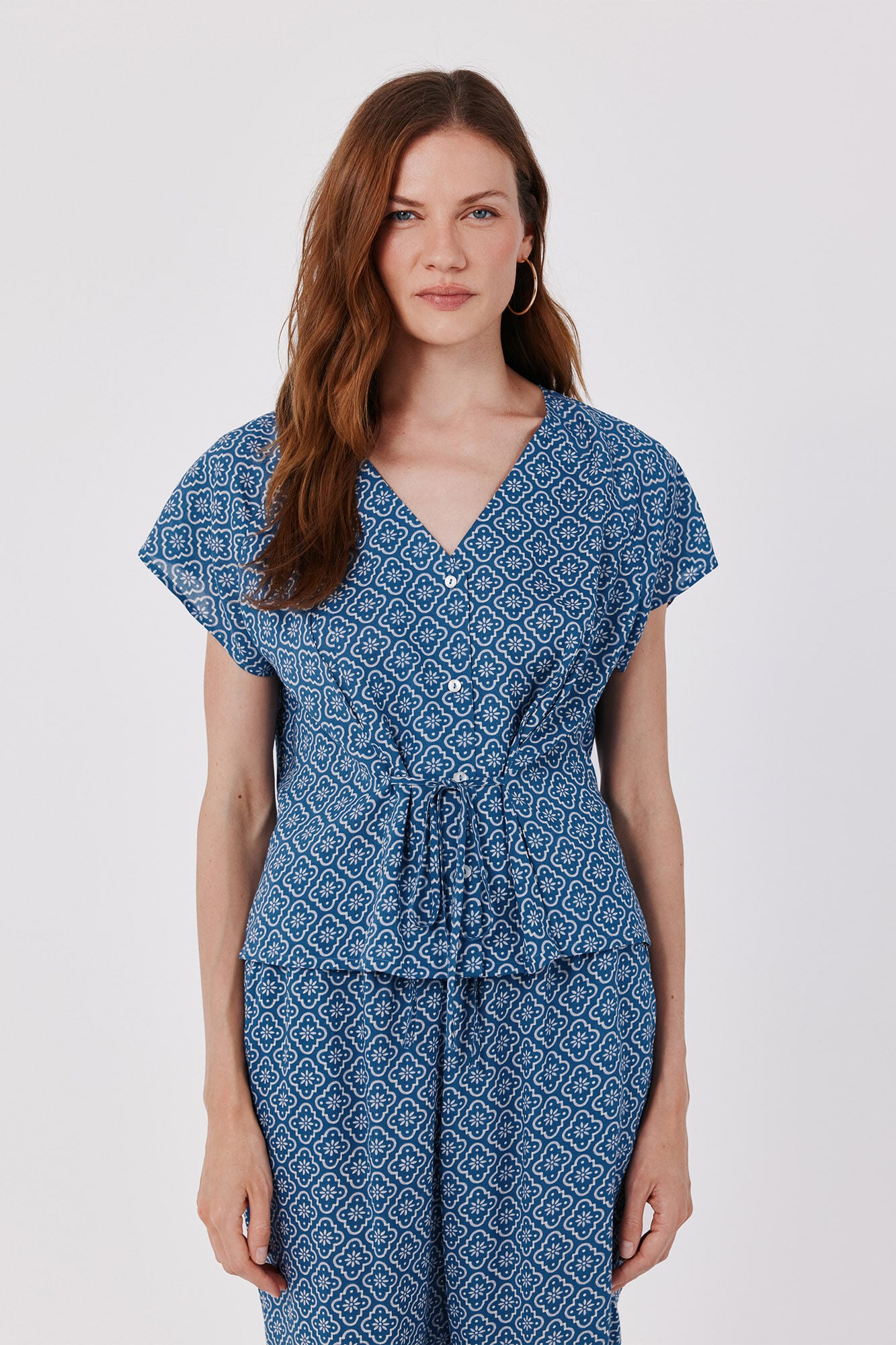 Cortefiel Blusa estampada