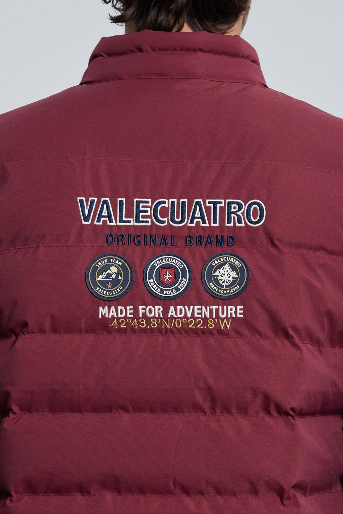 Valecuatro Colete acolchoado bord&ocirc; com 3 escudos Granada