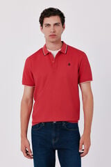 Cortefiel Piqu&eacute; polo shirt Red