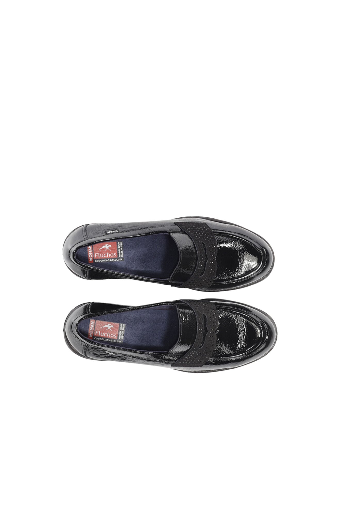 Fluchos Mocassim Fugaz mulher Preto