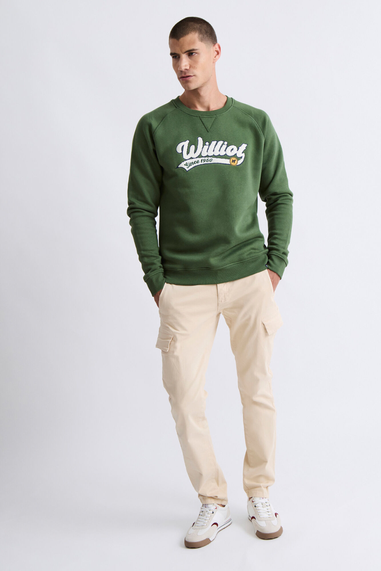 Williot Sweatshirt com manga raglan com logo vintage