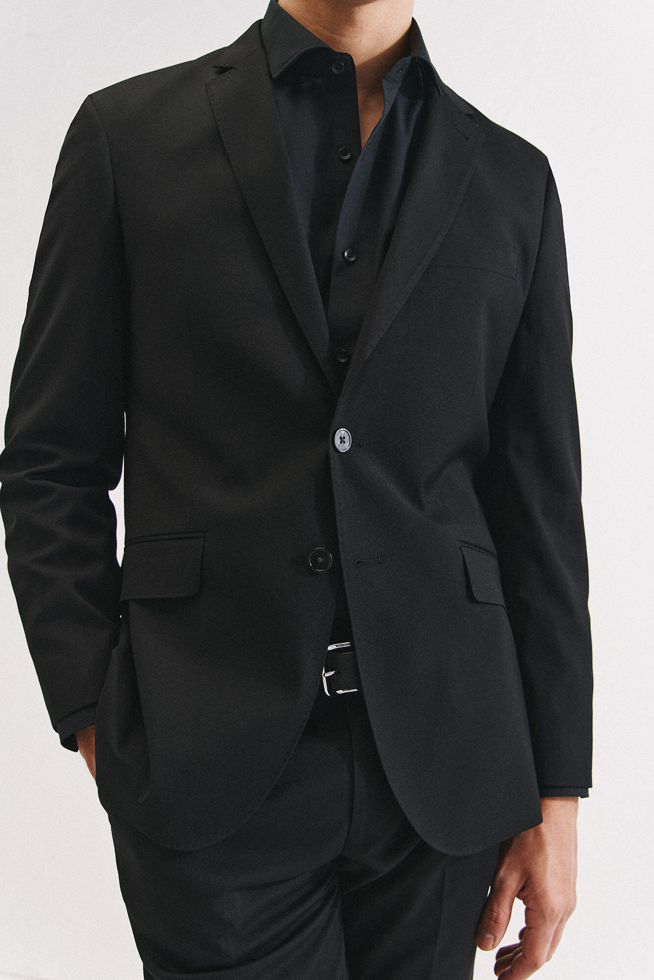 Cortefiel S&eacute;rie americana XXI preta Preto