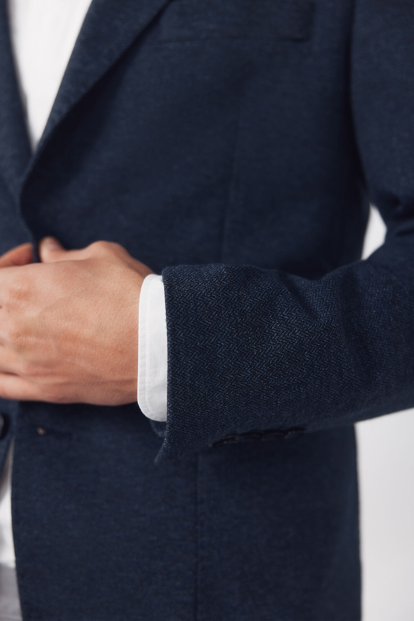 Cortefiel Blazer jersey-knit structure Blue