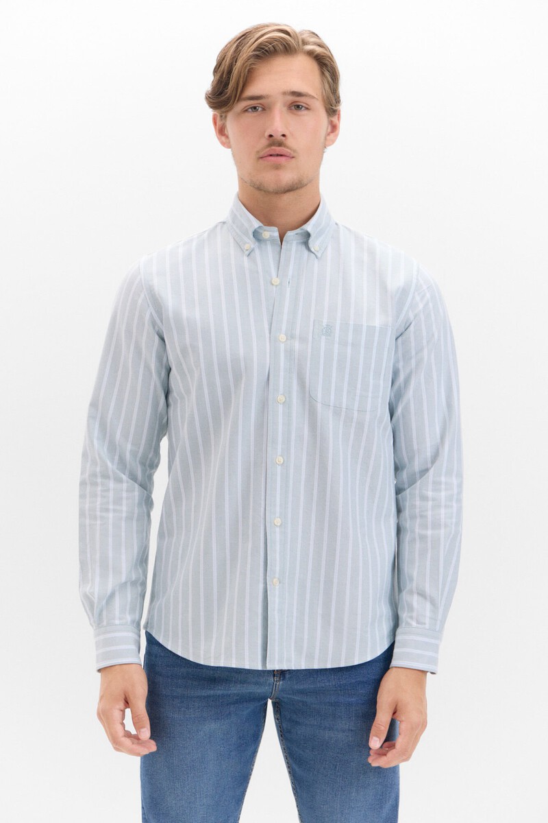pedro del hierro Camisa oxford rayas Oferta especial Black Friday