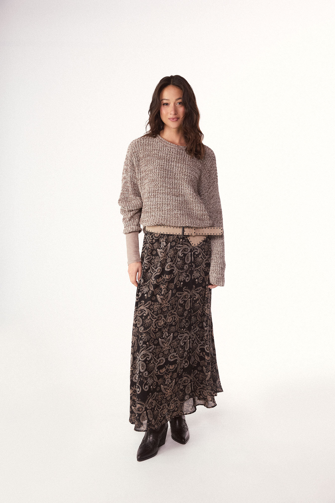 Slowlove Jersey punto perlado Nude