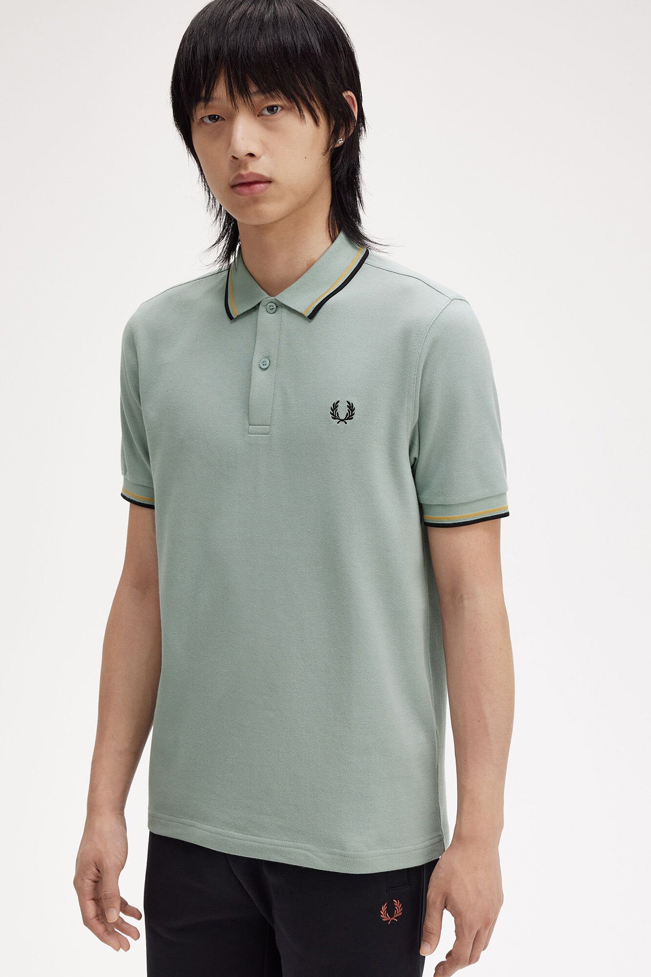 Fred Perry Camisa p&oacute;lo b&aacute;sica de manga curta Fred Perry