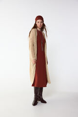 Slowlove Chaqueta punto cinta Marfil