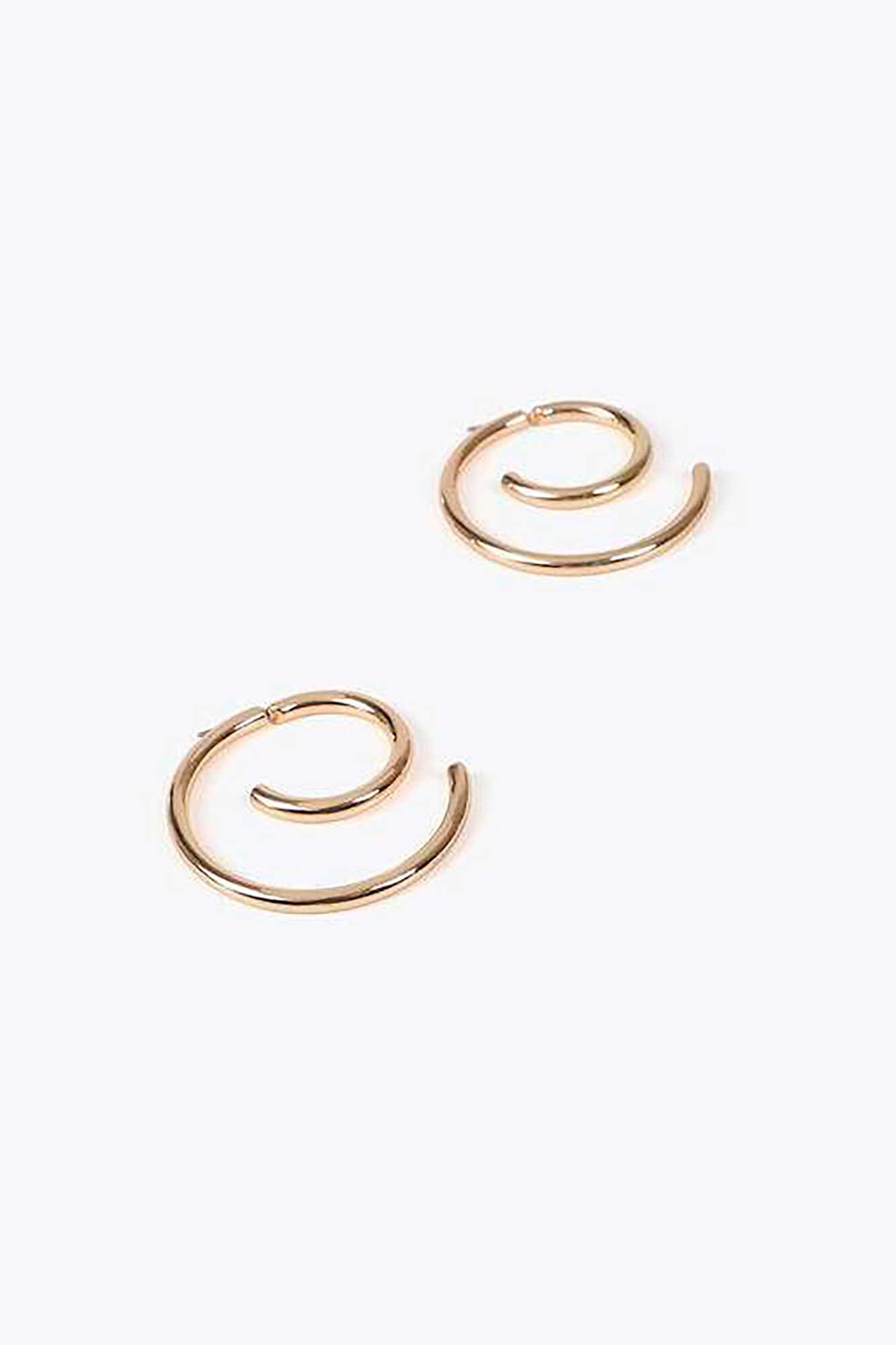 Lola Casademunt Brincos em espiral Dourado