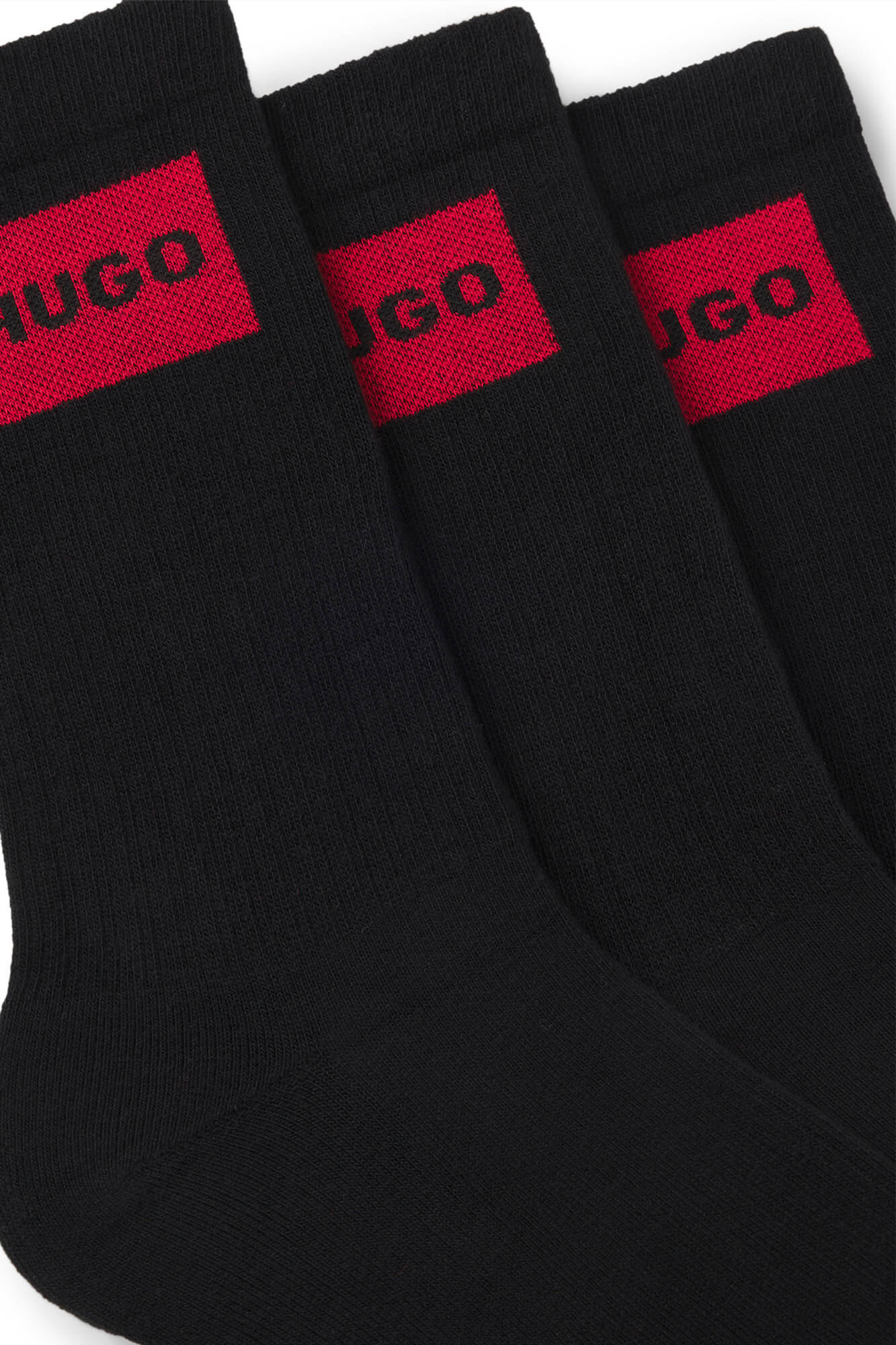 HUGO Pack tr&ecirc;s meias Preto