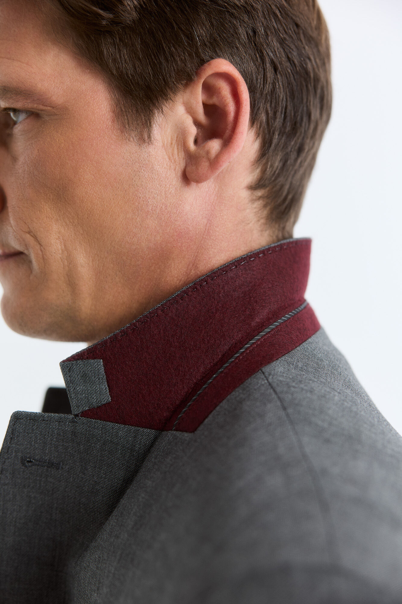 Cortefiel Grey serge jacket Dark grey