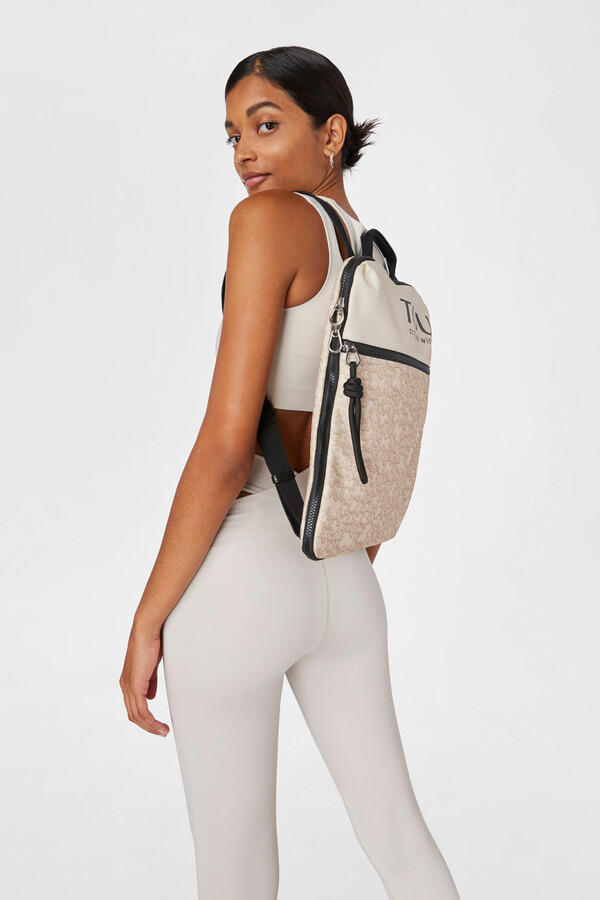 Beige Mochila Tous Nylon Bolsos Tous Mujer Mochila TOUS Kaos Mini