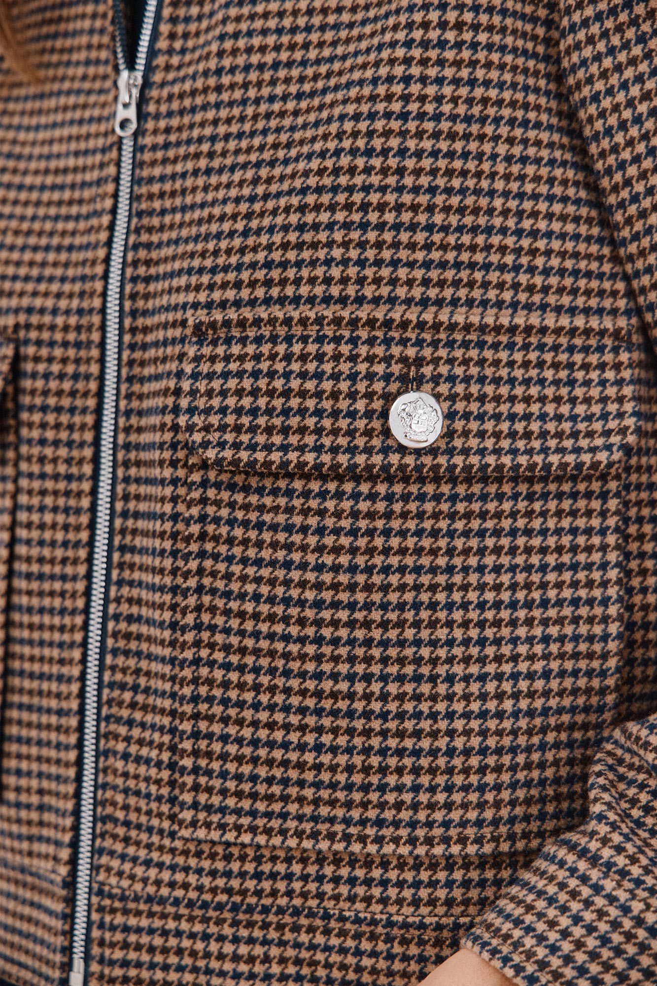 Cortefiel Short zip fastening jacket Multicolour