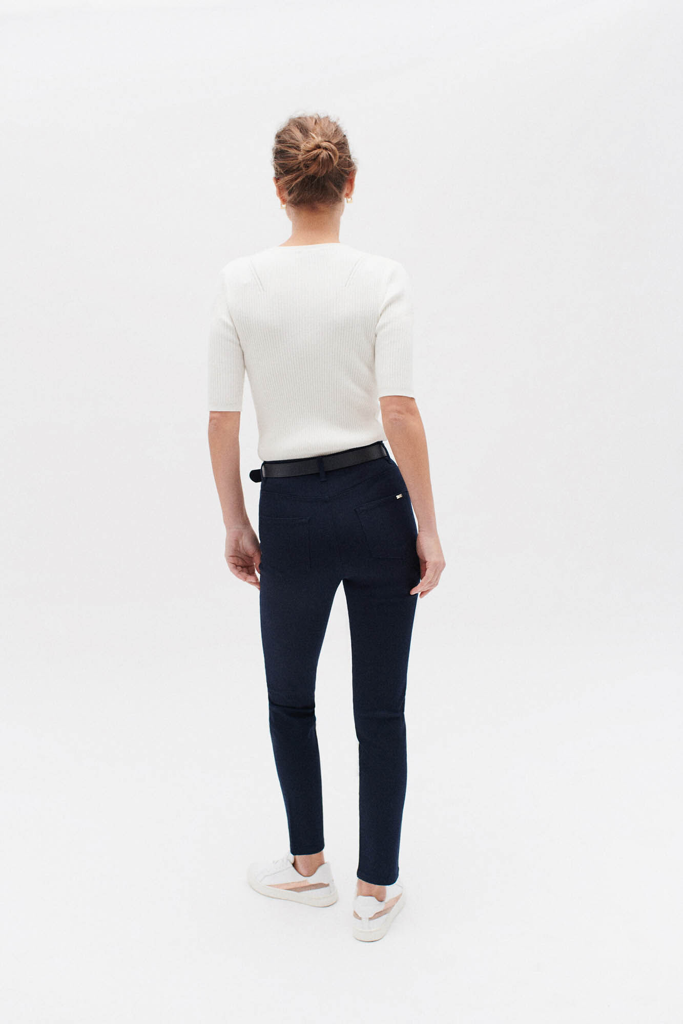 Caroll Shaping slim trousers Navy